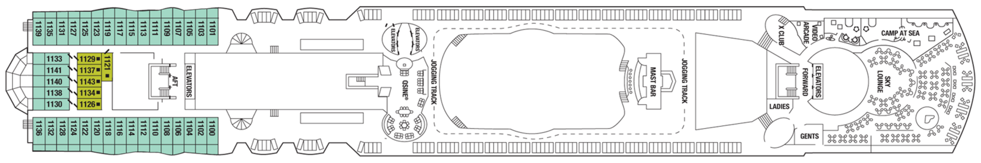 Deck 11 plan